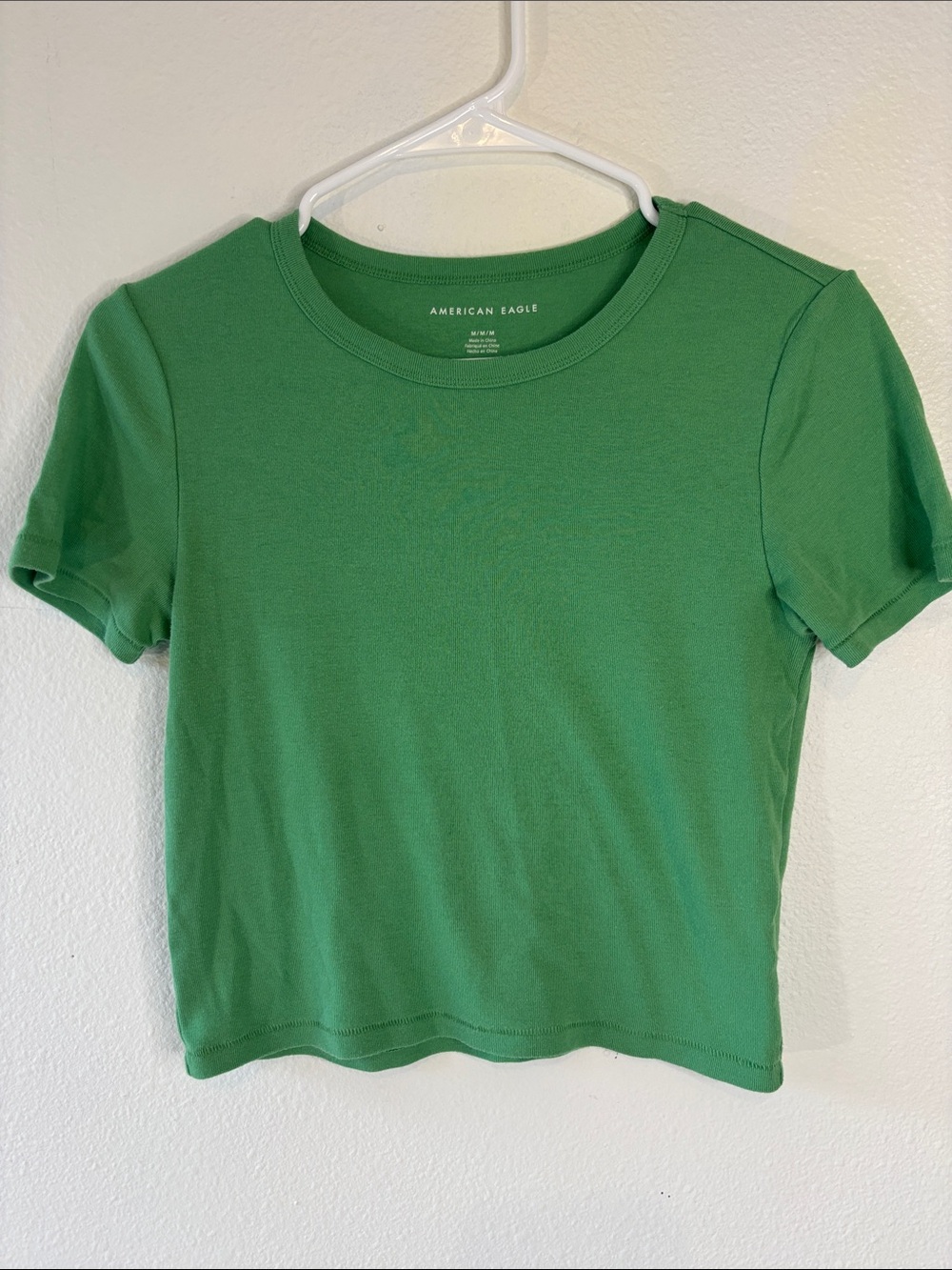 American Eagle Outfitters Kelly Green Short Sleeve Crop Tee -455sku